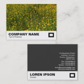 Bed of Yellow Daisies Visitenkarte (Vorne/Hinten)