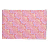 Bed Pillowcase mit Boho Medallien auf Pfirsich Kissenbezug (Rückseite)