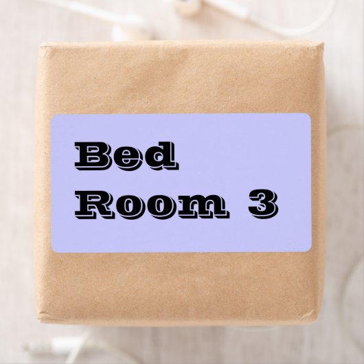 Bed Room 3 Moving Labels in Extra hellblau (Insitu)
