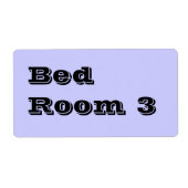 Bed Room 3 Moving Labels in Extra hellblau (Vorne)