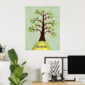 Bed Room Nature Heart Tree Kinderzimmer Wall Poste Poster (Heimbüro)