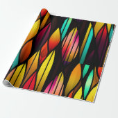 Bed Stached Glass cattails Mosaik Muster Geschenkpapier (Ungerollt)