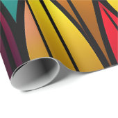 Bed Stached Glass cattails Mosaik Muster Geschenkpapier (Rolleneckpunkt)