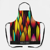 Bed Stached Glass cattails Mosaik Muster Schürze (Vorderseite)