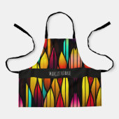 Bed Stached Glass cattails Mosaik Muster Schürze (Vorderseite)