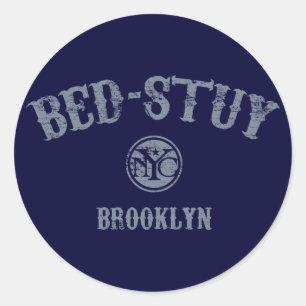Bed-Stuy Runder Aufkleber