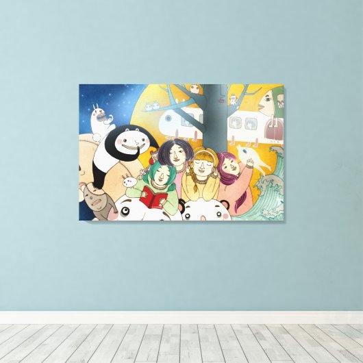 Bed time Story 2013 Leinwanddruck (Insitu (Holzboden))