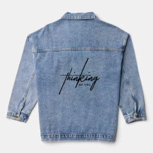 Bedacht" - Sinnvoll & stilvoll Statement Piece Jeansjacke