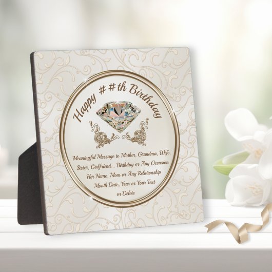 Bedachtlich Personalisiert für sie, Brauch Geburts Fotoplatte