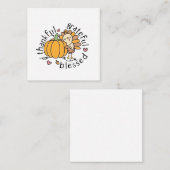 Bedachtungsvoll dankbar gesegneter Erntedank Funny Mitteilungskarte (Vorne/Hinten)