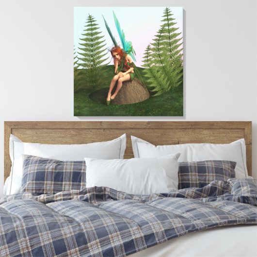 Bedachtungsvoll Fairy Leinwanddruck (Insitu (Schlafzimmer))
