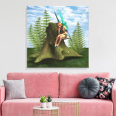 Bedachtungsvoll Fairy Leinwanddruck (Insitu (Wohnzimmer))