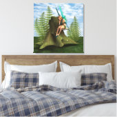 Bedachtungsvoll Fairy Leinwanddruck (Insitu (Schlafzimmer))