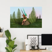 Bedachtungsvoll Fairy Poster (Heimbüro)