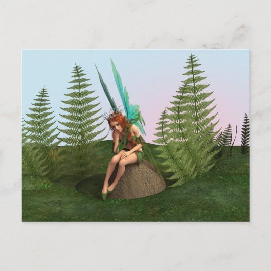 Bedachtungsvoll Fairy Postkarte (Vorderseite)