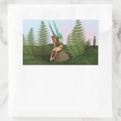 Bedachtungsvoll Fairy Rechteckiger Aufkleber (Tasche)
