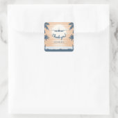 bedanken wir uns bei quadratischer aufkleber (Tasche)