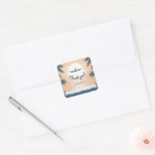 bedanken wir uns bei quadratischer aufkleber (Umschlag)