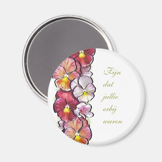 Bedankje magneet magnet (Vorderseite/Rückseite)