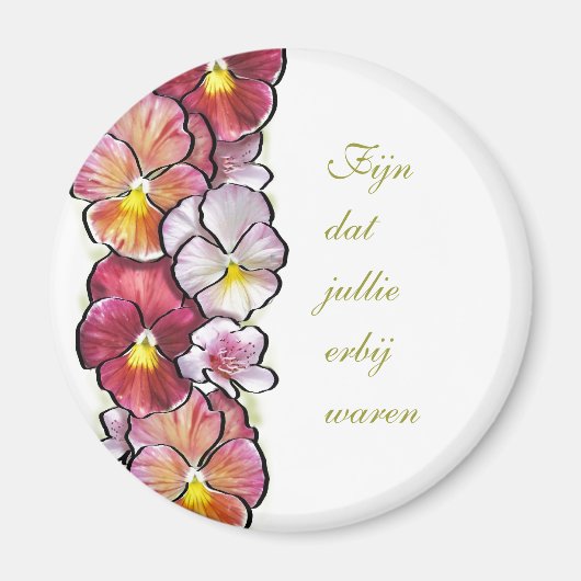 Bedankje magneet magnet (Vorne)