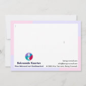 "Bedankt" Dankeskarte (Rückseite)