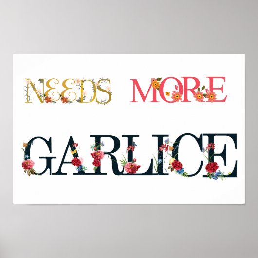 Bedarf an Garnelen Poster (Vorne)