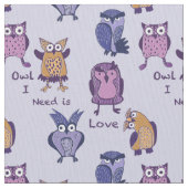 Bedarf der Eulen-I ist Liebe Stoff (Nahaufnahme)