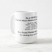 Bedarf eines MSWS Kaffeetasse (Vorderseite Links)