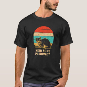 Bedarf etwas Purrivacy Cat Mama Paare Katze Vater  T-Shirt