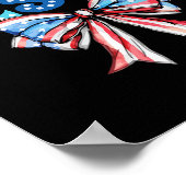 Bedarf Jesus Bow Christlich Patriotic 4. Juli Poster (Ecke)