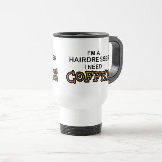 Bedarfs-Kaffee - Friseur Reisebecher (VorderseiteRechts)