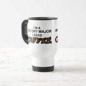 Bedarfs-Kaffee - Geschichtsmajor Reisebecher (Vorderseite Links)