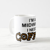 Bedarfs-Kaffee - Hebamme Kaffeetasse (Vorderseite Links)