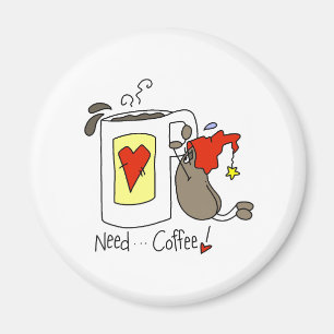 Bedarfs-Kaffee Magnet