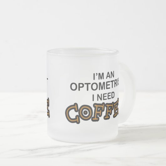 Bedarfs-Kaffee - Optometriker Mattglastasse (VorderseiteRechts)