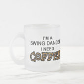 Bedarfs-Kaffee - Schwingen-Tänzer Mattglastasse (Links)