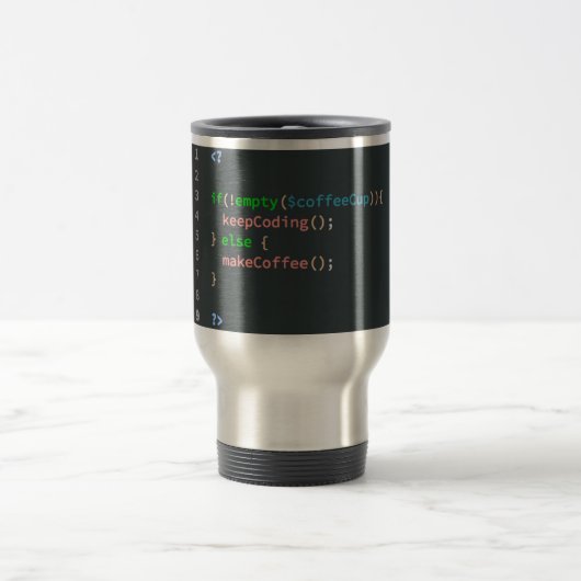 Bedarfs-Kaffee-Tasse - PHP-Computerprogrammierer Reisebecher (Mittel)