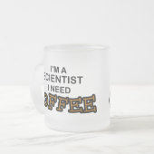 Bedarfs-Kaffee - Wissenschaftler Mattglastasse (Vorderseite Links)