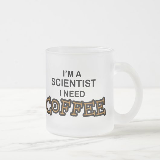 Bedarfs-Kaffee - Wissenschaftler Mattglastasse (Rechts)