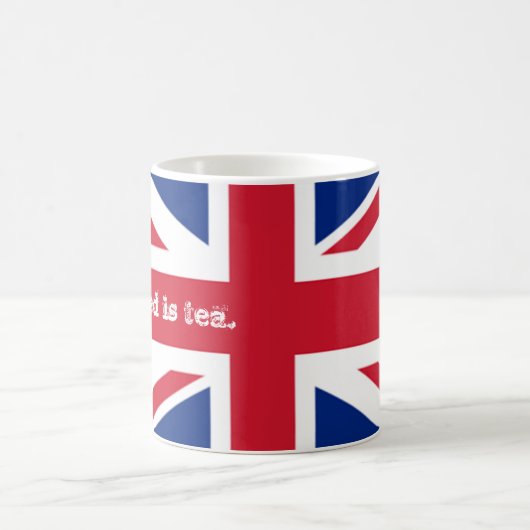 Bedarfs-Tee-Flaggen-Gewerkschafts-Jack Englands Kaffeetasse (Mittel)