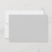 Bedauerlich Elegant Gray Canceled Wedding Card Einladung (Rückseite)