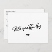 Bedauerlich schwarz-weiß stornieren Verschiebung Postkarte (Vorne/Hinten)