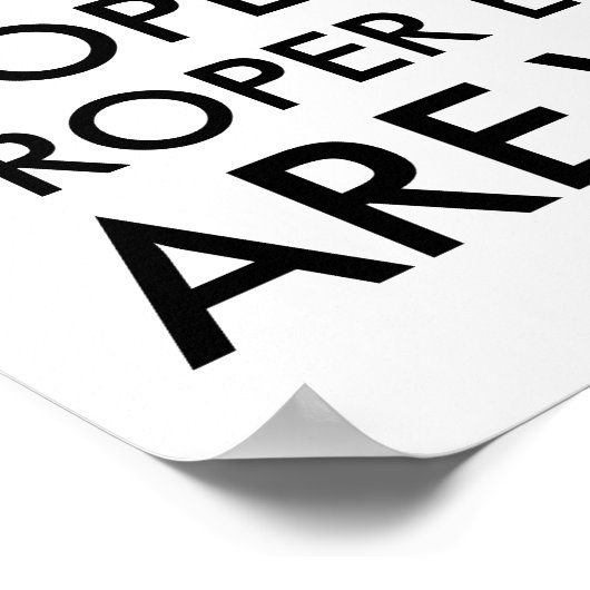 Bedauerlicherweise benutzen Leute korrekte englisc Poster (Ecke)