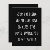 Bedauern darüber, der lauteste in der Klasse zu se Save The Date (Vorne/Hinten)