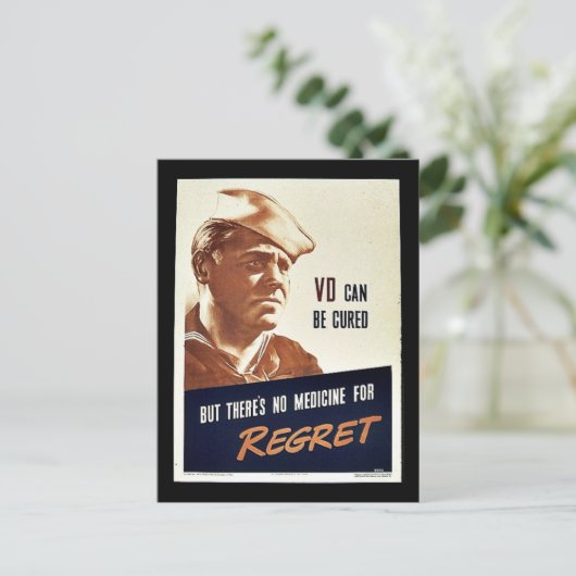 Bedauern Postkarte (Stehend Vorderseite)