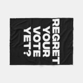 Bedauern Sie Ihre Stimme noch. Fleecedecke (Vorderseite (Horizontal))