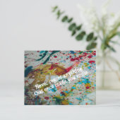 Bedauern Sie nie etwas Postkarte (Stehend Vorderseite)