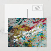 Bedauern Sie nie etwas Postkarte (Vorne/Hinten)