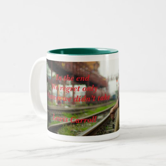 Bedauern Zweifarbige Tasse (Vorderseite Links)