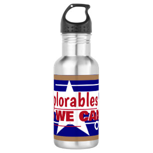 Bedauernswerte Ja, wir können Edelstahlflasche